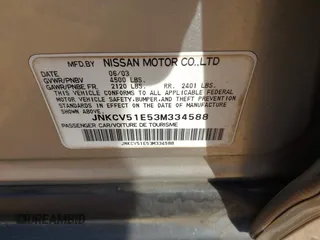 2003 Infiniti G35 z VIN JNKCV51E53M334588, wystawiony jako IAAI lot #41795156 z przebiegiem 99 906 mil mil oraz . Historia ofert i sprzedaży dostępna na DreamBid. Obrazek 9.