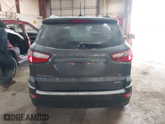 2020 Ford EcoSport SE with VIN MAJ6S3GL8LC345257, listed as a IAAI auction lot 41370629 with 100,639 mi miles and . Bid and sale history available at DreamBid. Image 16.