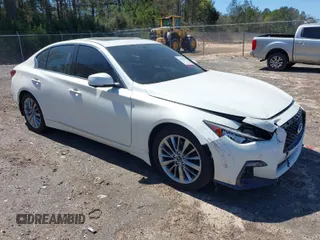 2020 Infiniti Q50 EDITION 30 with VIN JN1EV7AP9LM203755, listed as a IAAI auction lot 41805750 with 85,243 mi miles and . Bid and sale history available at carsss.com. Image 1.