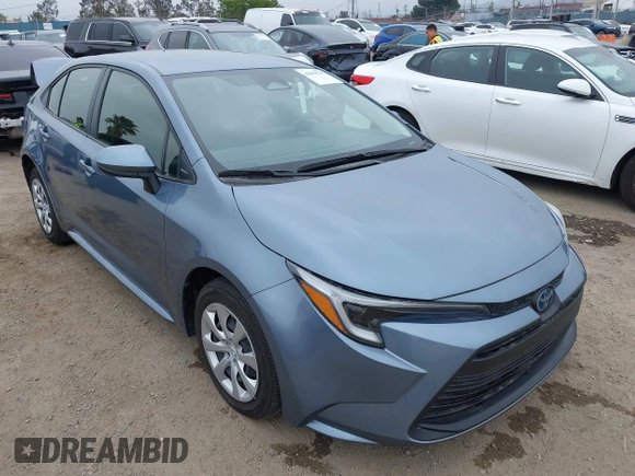 2023 Toyota Corolla Hybrid LE with VIN JTDBCMFE8PJ013271, listed as a IAAI auction lot 42099797 with 14,080 mi miles and . Bid and sale history available at carsss.com. Image 1.