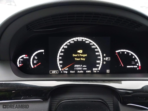 2013 Mercedes-Benz S-Class S 63 AMG with VIN WDDNG7EB3DA493697, listed as a IAAI auction lot 41307788 with 113,561 mi miles. Bid and sale history available at carsss.com. Image 7.