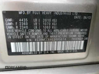 2014 Subaru Legacy Premium z VIN 4S3BMCC68E3005614, wystawiony jako Copart lot #57376495 z przebiegiem Nie podano mil oraz Szkoda całkowita • Salvage title. Historia ofert i sprzedaży dostępna na DreamBid. Obrazek 12.