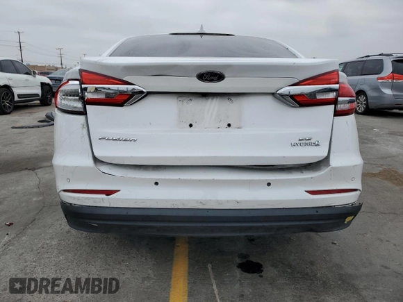 2019 Ford Fusion SE with VIN 3FA6P0LU5KR137836, listed as a Copart auction lot 56039075 with 54,029 mi miles and Clean Title. Bid and sale history available at DreamBid. Image 6.