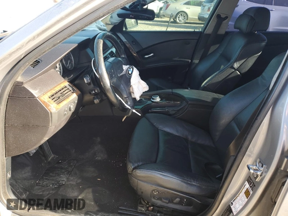 2005 BMW 5 Series 545i with VIN WBANB33575CN66751, listed as a Copart auction lot 49943644 with Not Provided miles and Salvage Title. Bid and sale history available at carsss.com. Image 7.