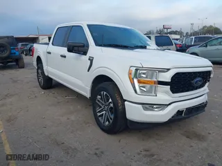 2021 Ford F-150 XL with VIN 1FTEW1CP1MFC28773, listed as a IAAI auction lot 41188023 with 108,312 mi miles. Bid and sale history available at carsss.com. Image 1.