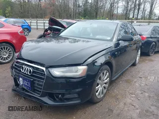 2015 Audi A4 Premium with VIN WAUBFAFL4FA058837, listed as a IAAI auction lot 41907805 with 135,804 mi miles. Bid and sale history available at carsss.com. Image 2.