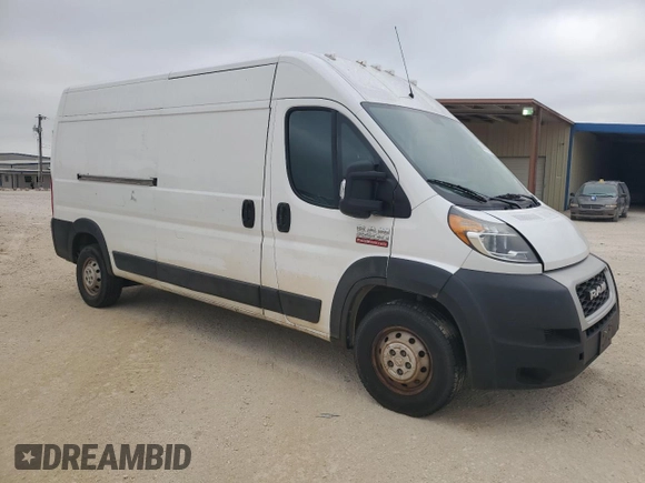 2020 Ram ProMaster Cargo with VIN 3C6TRVDG7LE101787, listed as a Copart auction lot 55619495 with 85,289 mi miles and Clean Title. Bid and sale history available at DreamBid. Image 4.