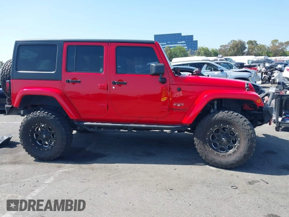 2016 Jeep Wrangler Unlimited Sahara with VIN 1C4BJWEG9GL194499, listed as a IAAI auction lot 42519265 with 84,432 mi miles and . Bid and sale history available at DreamBid. Image 13.
