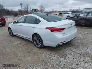2015 Hyundai Genesis 3.8L with VIN KMHGN4JE9FU072149, listed as a IAAI auction lot 41972786 with 132,359 mi miles. Bid and sale history available at carsss.com. Image 3.