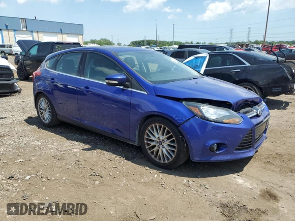 2014 Ford Focus Titanium with VIN 1FADP3N27EL284599, listed as a Copart auction lot 63400395 with 97,123 mi miles and Clean title. Bid and sale history available at DreamBid. Image 4.