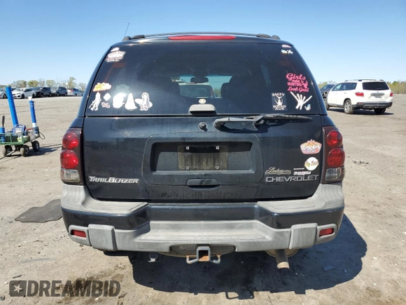 2002 Chevrolet TrailBlazer LTZ with VIN 1GNDT13S322212983, listed as a Copart auction lot 53608405 with 107,187 mi miles and Salvage Title. Bid and sale history available at DreamBid. Image 6.