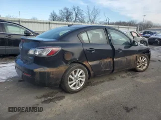 2013 Mazda 3 i Grand Touring with VIN JM1BL1WP1D1742398, listed as a Copart auction lot 42011345 with 84,863 mi miles and Salvage Title. Bid and sale history available at carsss.com. Image 3.