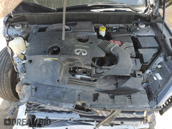 2023 Infiniti QX50 Luxe with VIN 3PCAJ5BA1PF111754, listed as a Copart auction lot 57872945 with 47,018 mi miles and Salvage title. Bid and sale history available at DreamBid. Image 12.