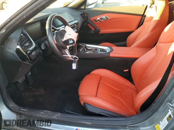 2023 BMW Z4 sDrive30i with VIN WBAHF3C00PWY02941, listed as a Copart auction lot 79896104 with 12,601 mi miles and Salvage Title. Bid and sale history available at carsss.com. Image 7.