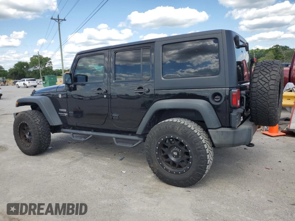 2018 Jeep Wrangler Unlimited Sport S with VIN 1C4HJWDG9JL929128, listed as a Copart auction lot 56760154 with 58,579 mi miles and Salvage title. Bid and sale history available at DreamBid. Image 2.