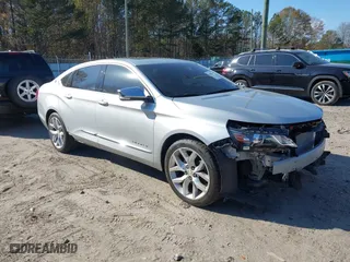2019 Chevrolet Impala Premier with VIN 1G1105S37KU123162, listed as a IAAI auction lot 41028244 with 107,872 mi miles. Bid and sale history available at carsss.com. Image 1.