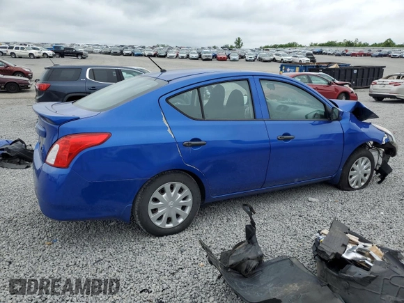 2017 Nissan Versa S with VIN 3N1CN7AP9HL893676, listed as a Copart auction lot 58220505 with 45,231 mi miles and Salvage title. Bid and sale history available at DreamBid. Image 3.