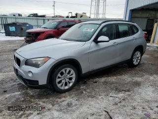 2014 BMW X1 xDrive28i with VIN WBAVL1C5XEVY13475, listed as a Copart auction lot 45987785 with 59,254 mi miles and Salvage Title. Bid and sale history available at carsss.com. Image 1.