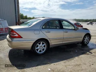 2003 Mercedes-Benz C 320 with VIN WDBRF64J53F327005, listed as a Copart auction lot 69500224 with 99,375 mi miles and Salvage Title. Bid and sale history available at DreamBid. Image 3.