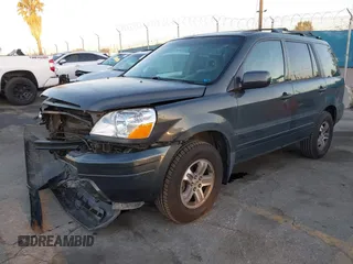 2005 Honda Pilot EX-L z VIN 2HKYF187X5H514571, wystawiony jako IAAI lot #41746538 z przebiegiem 276 994 mil mil oraz . Historia ofert i sprzedaży dostępna na DreamBid. Obrazek 2.