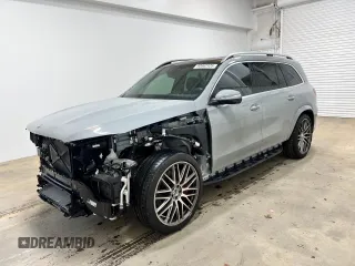 2024 Mercedes-Benz GLS 63 AMG with VIN 4JGFF8KE2RB155002, listed as a Copart auction lot 60662925 with 7,325 mi miles and Salvage title. Bid and sale history available at DreamBid. Image 1.