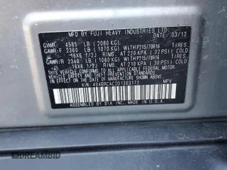 2013 Subaru Outback 2.5i with VIN 4S4BRCAC2D1303172, listed as a Copart auction lot 46005195 with 115,795 mi miles and Salvage title. Bid and sale history available at DreamBid. Image 13.