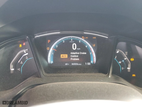 2019 Honda Civic Hatchback LX with VIN SHHFK7H31KU204286, listed as a Copart auction lot 50989335 with 65,036 mi miles and Salvage Title. Bid and sale history available at carsss.com. Image 9.