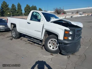 2014 Chevrolet Silverado 1500 Work Truck with VIN 1GCNCPEH8EZ314647, listed as a IAAI auction lot 41432985 with 138,022 mi miles. Bid and sale history available at carsss.com. Image 1.