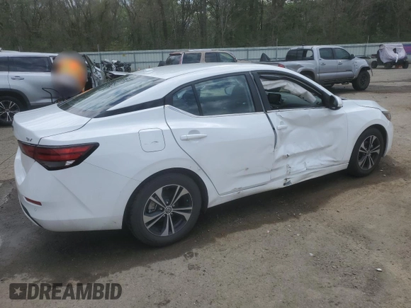 2021 Nissan Sentra SV with VIN 3N1AB8CV1MY280854, listed as a Copart auction lot 50666145 with 50,345 mi miles and Salvage Title. Bid and sale history available at DreamBid. Image 3.