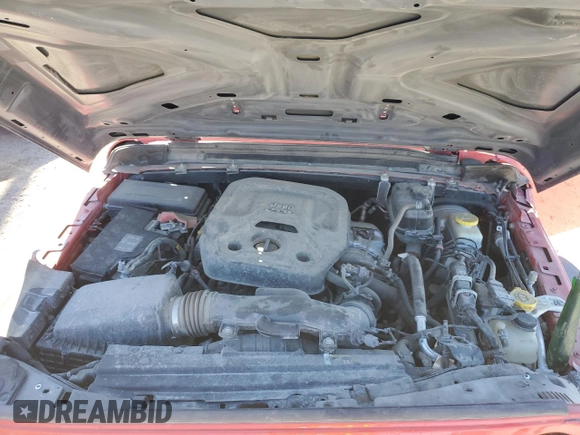 2020 Jeep Wrangler Unlimited Sport S with VIN 1C4HJXDN2LW279810, listed as a Copart auction lot 47481755 with 106,667 mi miles and Salvage title. Bid and sale history available at DreamBid. Image 11.