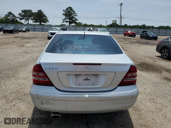 2006 Mercedes-Benz C 230 Sport with VIN WDBRF52H56F783116, listed as a Copart auction lot 57958845 with 122,840 mi miles and Salvage title. Bid and sale history available at DreamBid. Image 6.