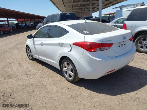 2012 Hyundai Elantra GLS with VIN 5NPDH4AE4CH070247, listed as a IAAI auction lot 42066865 with 205,890 mi miles. Bid and sale history available at carsss.com. Image 3.
