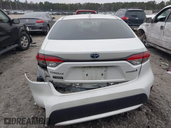 2021 Toyota Corolla Hybrid LE with VIN JTDEAMDE0MJ031684, listed as a IAAI auction lot 41545710 with 40,939 mi miles. Bid and sale history available at carsss.com. Image 16.