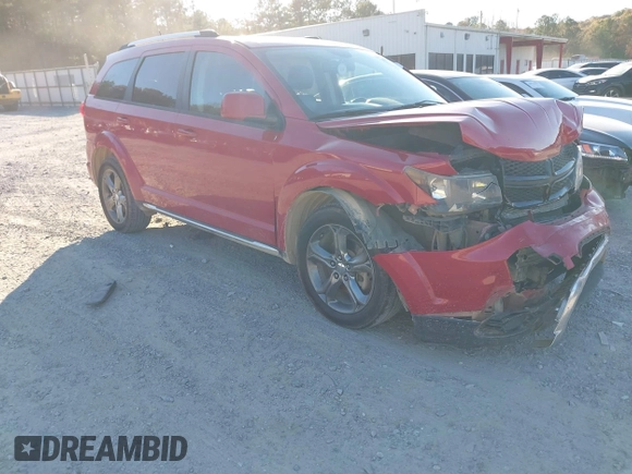 2017 Dodge Journey Crossroad Plus z VIN 3C4PDCGG1HT548160, wystawiony jako IAAI lot #40948489 z przebiegiem 129 427 mil mil oraz . Historia ofert i sprzedaży dostępna na DreamBid. Obrazek 1.
