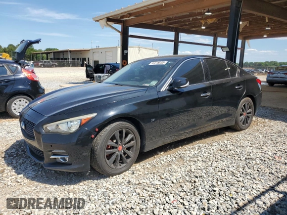 2015 Infiniti Q50 Premium with VIN JN1BV7AR1FM400234, listed as a Copart auction lot 56018895 with 96,695 mi miles and Clean Title. Bid and sale history available at DreamBid. Image 1.