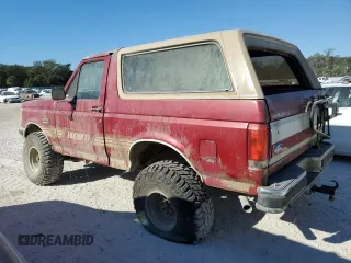 1990 Ford Bronco Custom with VIN 1FMEU15HXLLB16478, listed as a Copart auction lot 82661804 with 188,692 mi miles and Clean Title. Bid and sale history available at carsss.com. Image 2.