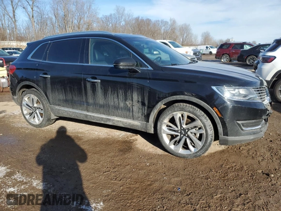 2017 Lincoln MKX Reserve with VIN 2LMPJ8LP3HBL11158, listed as a Copart auction lot 44326125 with 159,702 mi miles and Salvage title. Bid and sale history available at DreamBid. Image 4.