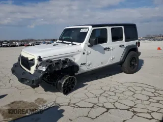 2023 Jeep Wrangler Sport S with VIN 1C4HJXDN7PW671722, listed as a Copart auction lot 42614755 with 41,584 mi miles and Salvage Title. Bid and sale history available at DreamBid. Image 1.