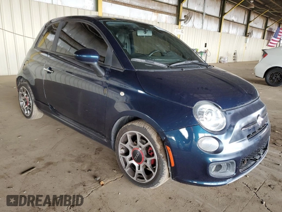 2013 FIAT 500 Sport with VIN 3C3CFFBR8DT514587, listed as a Copart auction lot 49276955 with 68,301 mi miles and Salvage Title. Bid and sale history available at carsss.com. Image 4.