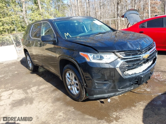 2020 Chevrolet Traverse LS with VIN 1GNERFKWXLJ100712, listed as a IAAI auction lot 41419480 with 59,815 mi miles. Bid and sale history available at carsss.com. Image 1.