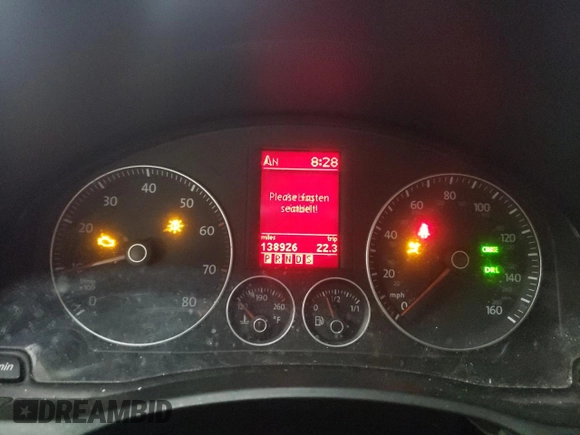 2005 Volkswagen Jetta 2.5L with VIN 3VWDF71K45M604483, listed as a Copart auction lot 81679484 with 138,926 mi miles and Salvage title. Bid and sale history available at DreamBid. Image 9.