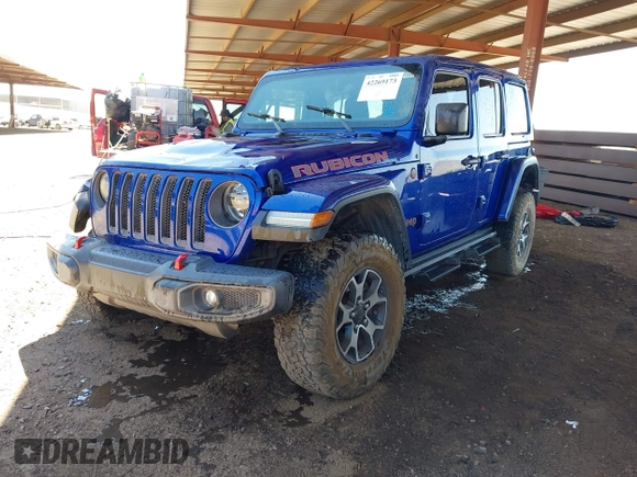 2020 Jeep Wrangler Unlimited Rubicon z VIN 1C4HJXFG1LW234257, wystawiony jako IAAI lot #42269173 z przebiegiem 44 335 mil mil oraz . Historia ofert i sprzedaży dostępna na DreamBid. Obrazek 18.