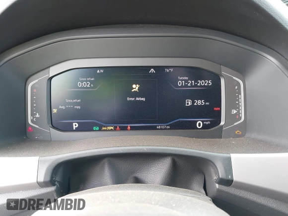 2021 Volkswagen Atlas SEL с VIN 1V2BR2CA2MC520525, выставлен на аукционе IAAI как лот 41398262 с пробегом 48 107 миль миль и . История ставок и продаж доступна на DreamBid. Изображение 7.