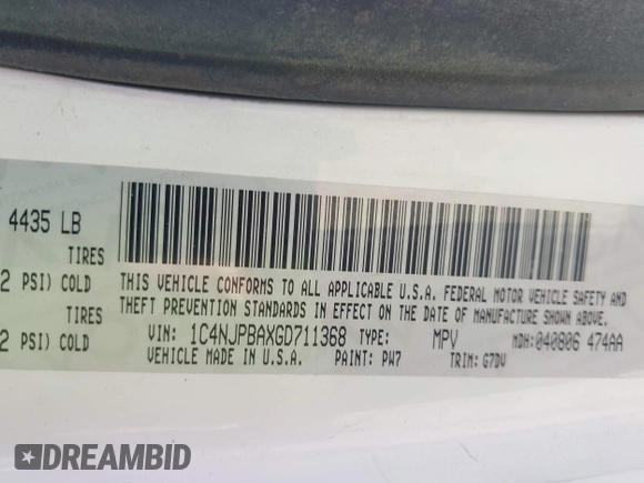 2016 Jeep Patriot Sport с VIN 1C4NJPBAXGD711368, выставлен на аукционе IAAI как лот 42471616 с пробегом Не указан миль и . История ставок и продаж доступна на DreamBid. Изображение 9.