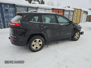 2015 Jeep Cherokee Sport with VIN 1C4PJMAB1FW609087, listed as a Copart auction lot 42592075 with 123,093 mi miles and Salvage Title. Bid and sale history available at carsss.com. Image 3.