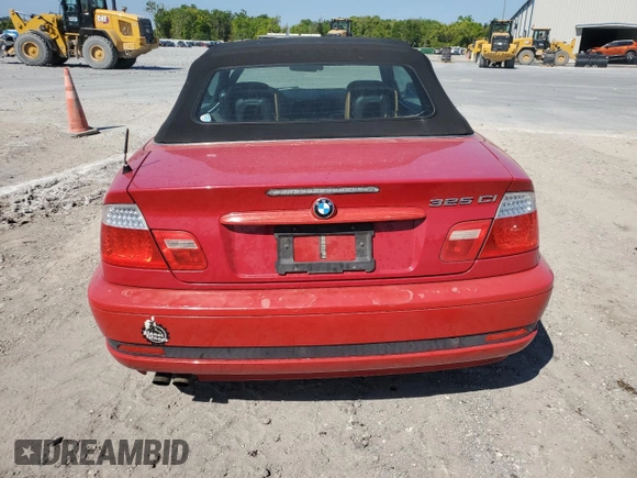 2006 BMW 3 Series 325Ci with VIN WBABW33436PX88504, listed as a Copart auction lot 49103905 with 160,840 mi miles and Salvage title. Bid and sale history available at DreamBid. Image 6.