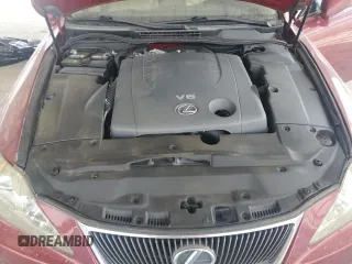 2008 Lexus IS 250 with VIN JTHBK262085078248, listed as a Copart auction lot 62390125 with 132,231 mi miles and Salvage title. Bid and sale history available at DreamBid. Image 11.