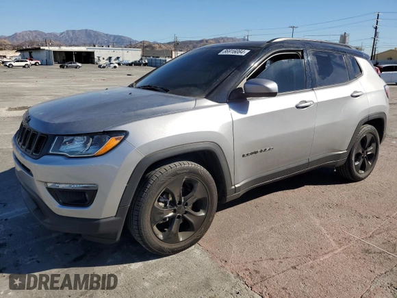 2019 Jeep Compass Latitude with VIN 3C4NJCBB5KT614941, listed as a Copart auction lot 86916084 with 80,884 mi miles and Salvage title. Bid and sale history available at DreamBid. Image 1.