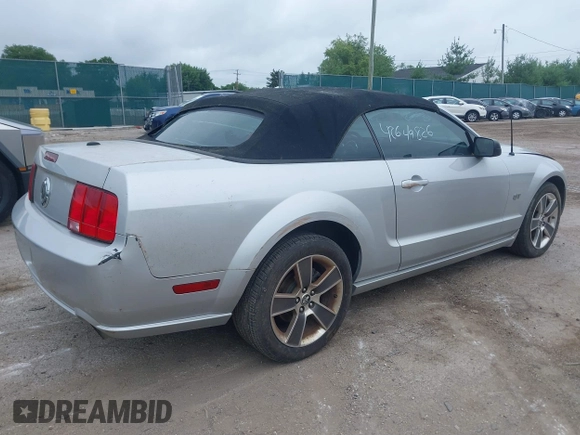 2008 Ford Mustang GT Deluxe with VIN 1ZVHT85H185173853, listed as a IAAI auction lot 42649826 with 176,484 mi miles and . Bid and sale history available at DreamBid. Image 4.