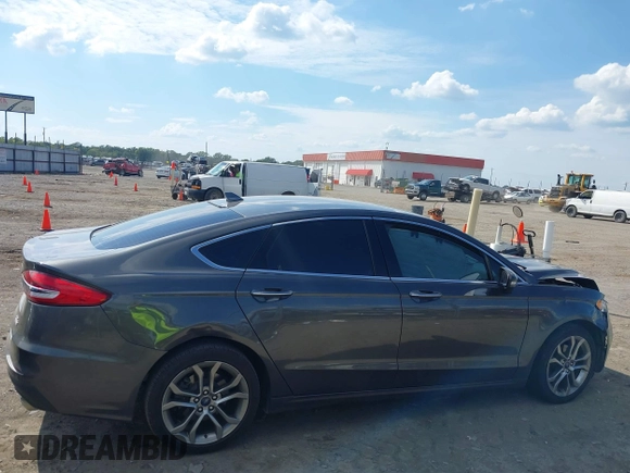 2019 Ford Fusion SEL with VIN 3FA6P0CD7KR159644, listed as a IAAI auction lot 40280287 with 57,329 mi miles. Bid and sale history available at carsss.com. Image 13.
